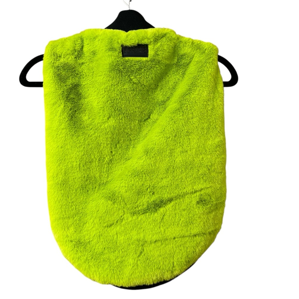 NEW Apparis Faux Fur Green Dog Vest Large